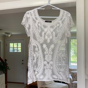 Women’s sheer lace top